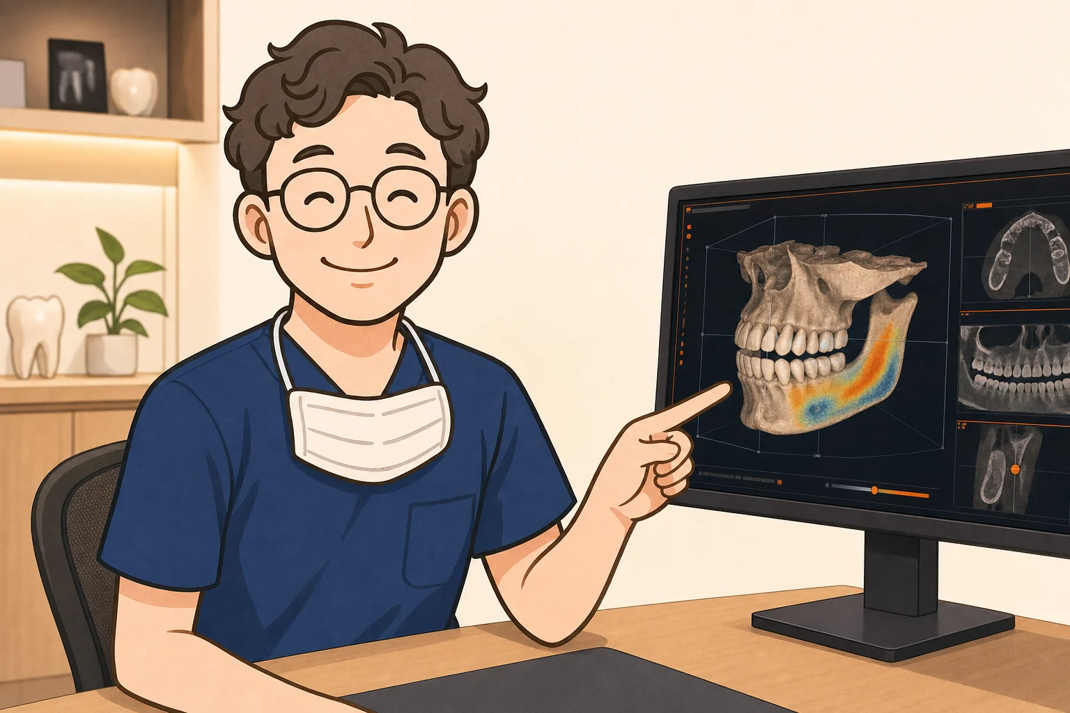 임플란트 첫 상담에서 결정되는 것 5가지 | 파주 서울이고운치과 내용을 설명하는 치과 진료 이미지